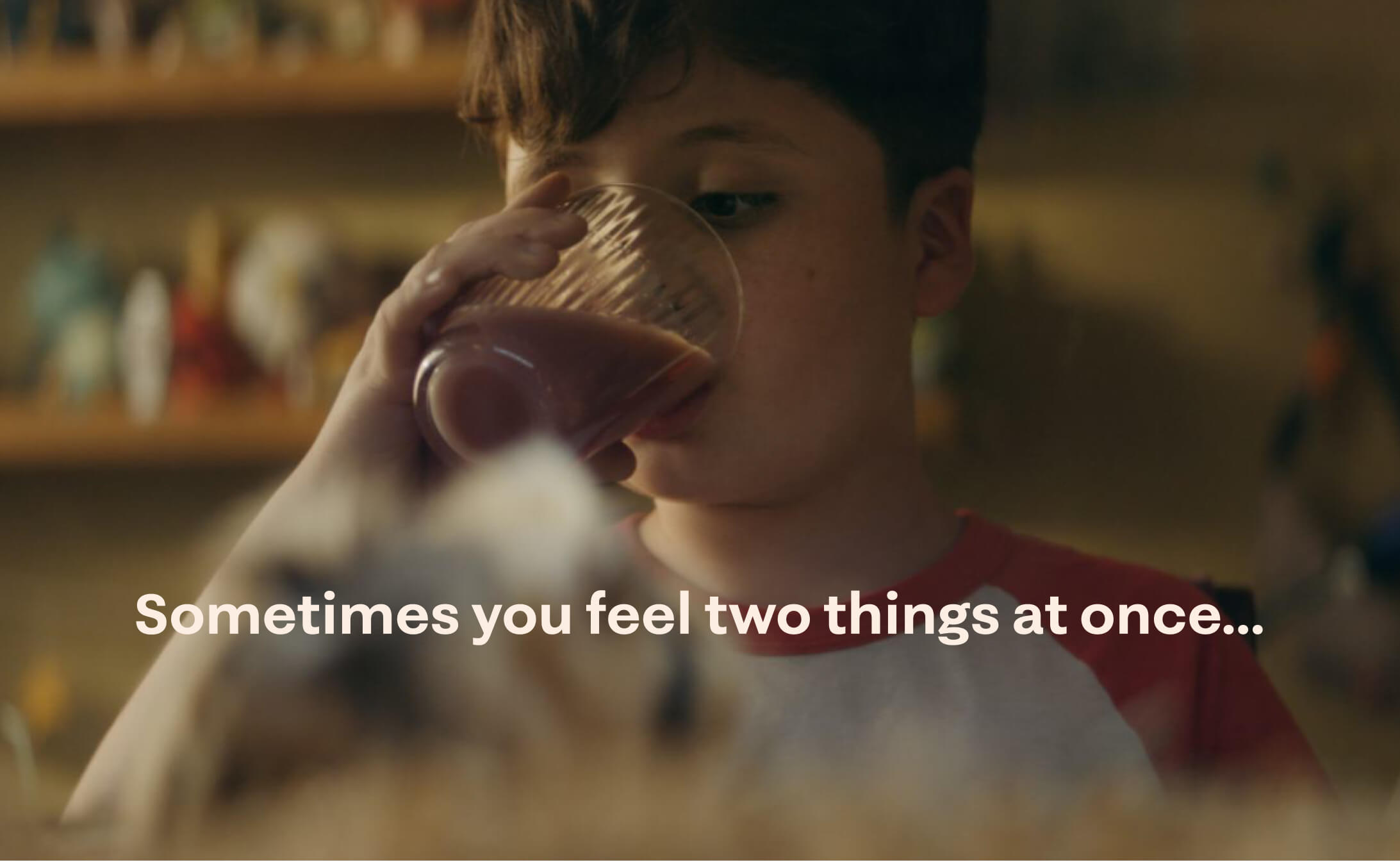 Sometimes you feel two things at once.